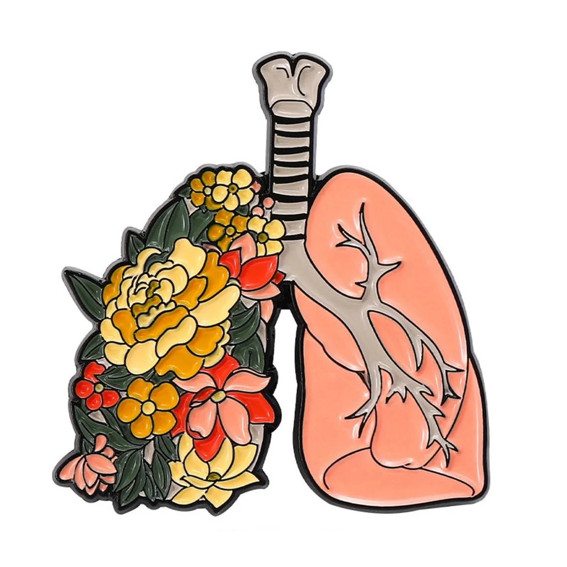 LUNG ENAMEL PIN - Image 2