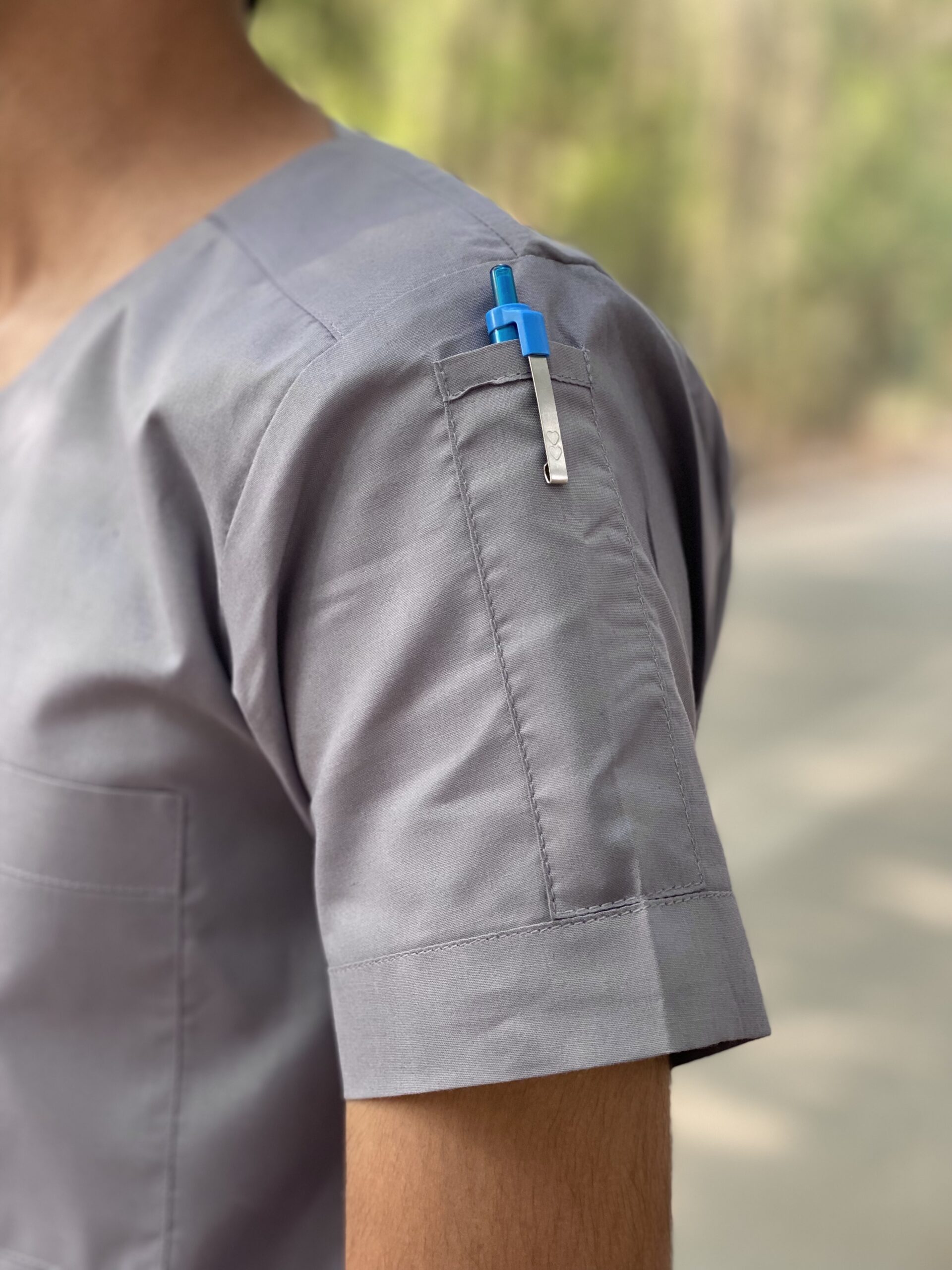 ROUND-NECK SCRUB WITH RIBBED WAISTBAND - Image 6