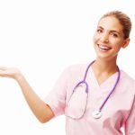 BABY PINK V-NECK FEMALE SCRUB